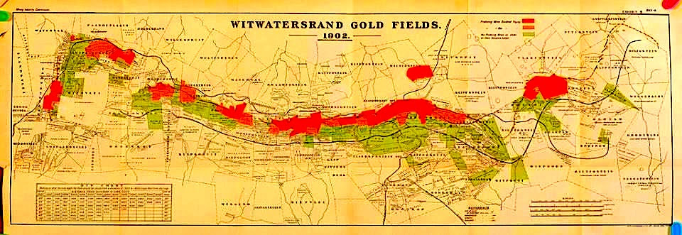 Witwatersrand Goldfields Map via James Findlay.jpg | The Heritage Portal
